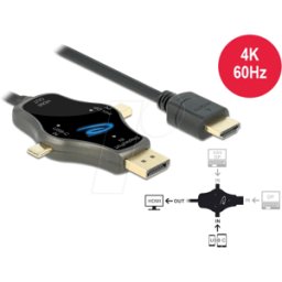 DELOCK 85974 - Cable 3in1 USB-C/DP/Mini-DP a HDMI 1,75m
