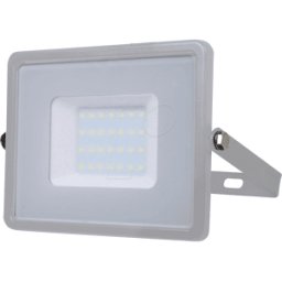 V-TAC VT-456 - Foco LED, 30 W, 2400 lm, 6400 K, gris, IP65, SAMSUNG Chip