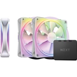 NZXT RF-D12TF-W1 - Paquete triple NZXT F120 RGB DUO, 120 mm PWM blanco