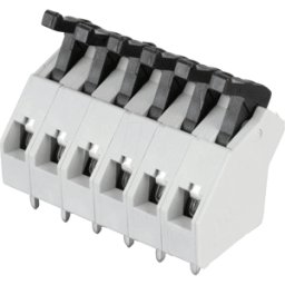RIA CONNECT AST 045-06 - 6-pin spring loaded terminal, 5-mm pin spacing, 45°