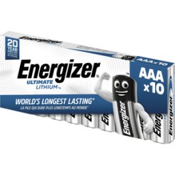 ENERGIZER EN UL 10XAAA - Pila de litio, AAA (Micro), 1250 mAh, paquete de 10