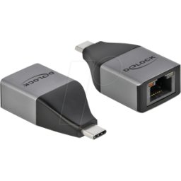 DELOCK 64118 - Tarjeta de red, USB tipo C, Gigabit Ethernet, 1 RJ45