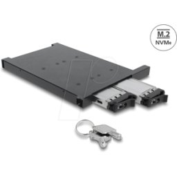 DELOCK 47138 - Bastidor móvil para 2 x SSD M.2 NVMe con conector SFF-8654 para