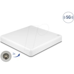 DELOCK 81465 - Antena 5G LTE SMA macho, direccional, montaje poste, blanco