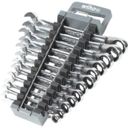 WIHA 44661 - Juego de llaves de trinquete, conmutable, SW 8-19, 13 piezas