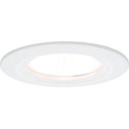 PAULMANN PLM 93869 - Luminaria empotrable Coin Slim, 1 x 6 W, 470 lm, 2700 K, blanco