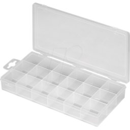GOOBAY GB 90149 - Caja de compartimentos, 210 x 30 x 105 mm, 18 compartimentos