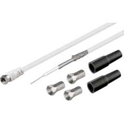 GOOBAY 51626 - Juego de cables de antena, 6,8 mm de diámetro, 100 dB, 30