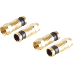SHIVERPEAKS SHVP BS15-300714 - 2x oro F-conector de compresión para el cable 7,2mm