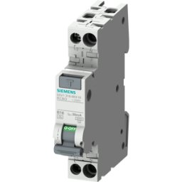 SIEMENS SIE 5SV1316-6-10 - Dispositivo de protección FI/LSChar-B, 10 A, tipo A, 30 mA, 1 TE