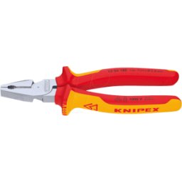 KNIPEX KN 02 06 180 - Alicates de combinación de fuerza VDE, 180 mm