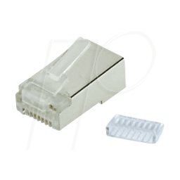 SHIVERPEAKS SHVP 72061-R10 - Cat.6 Un conector + ayuda de inserción, 10 piezas.