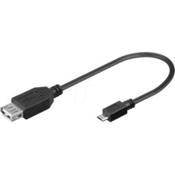 GOOBAY AD USB OTG ABMB - Cable OTG USB Micro macho B a USB 2.0 hembra A