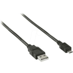 NEDIS N CCGB60500BK30 - Cable USB 2.0, conector a > conector Micro-B, 3 m, negro