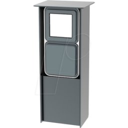 JEHOKA 20299025 - Columna de acero inoxidable B 2.2, 1 luminaria, 1 toma de corrie