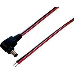 BKL HSW AK 25 - Cable adaptador, acodado, 2000 mm, conector macho CC al extremo