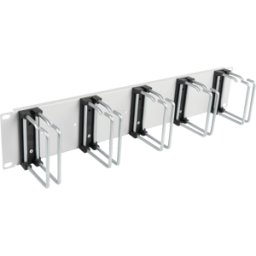 EFB-ELEKTRONIK EFB 6999831 - Panel de gestión de cables 2U de 19", 5x doble soporte, 75 mm, g