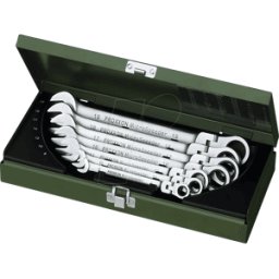 PROXXON 23068 - Juego de llave de trinquete anillo boca, SW 8-19, 7 piezas, Micr