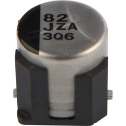PANASONIC EEHZA 82U 63B - SMD híbrido de polímeros ELKO, 82 microF, 63 V, 10