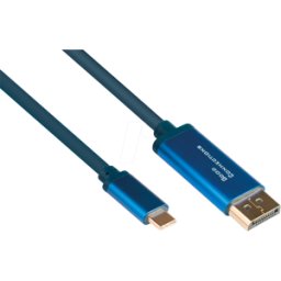 GOOD CONNECTIONS GC 4812-CSF015B - Cable adaptador USB C > DisplayPort, 4K a 60Hz, flex, 1,5 m