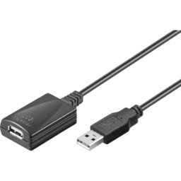 GOOBAY AK USBV2 AA-5 - Cable USB 2.0, macho A a hembra, activo, 5 m