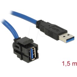 DELOCK 86011 - Módulo Keystone toma USB tipo A 250° > clavija