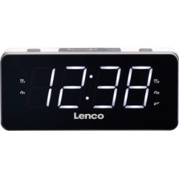 LENCO CR-18 - Radio despertador FM, pantalla led