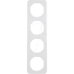 BERKER 10142189 - Bastidor cuádruple R.1 blanco polar, brillante