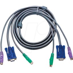 ATEN 2L-5005PC - Cable KVM, VGA, PS/2, 5 m