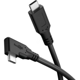 GOOBAY 79421 - Cable de sincronización y carga, USB-C > USB-C 90°, 5 Gbp