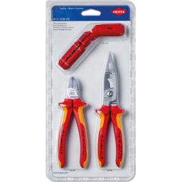 KNIPEX KN 00 31 30 BK - Juego de instalación eléctrica, 3 piezas