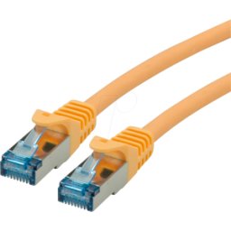 ROLINE 21152821 - Cable de conexión Cat.6a S/FTP PiMF amarillo 1m..
