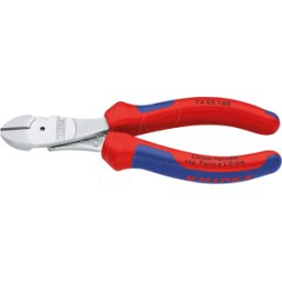 KNIPEX KN 74 05 160 - Alicates de corte diagonal extrafuertes, 160 mm, cromados