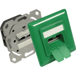 GOOD CONNECTIONS GC N0051G - Caja de conexiones RJ45, CAT.6a, UP, verde señal