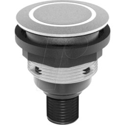 SCHLEGEL STLRWI0090C005 - Pulsador - 1 S, campana, plata, anillo led blanco