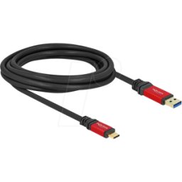 DELOCK 80619 - Cable USB 3.1, de clavija A a clavija C, 3 m