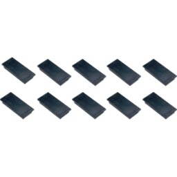 FRANKEN HM235010 - Imanes, 23x50 mm, negro, 10 unidades