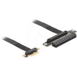 DELOCK 81496 - Tarjeta elevadora PCI Express 3.0 x1 macho a ranura x8 con cable