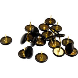 KANGARO 26101 - Clavos de fijación, 100 piezas, negro