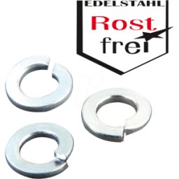 REISSER SCHRAUBENTECHNIK SFR-E 4-100 - Anillos de muelles, acero inoxidable A2, 4 mm, 100 piezas