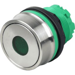 SCHLEGEL TA RVATL GN - Botón pulsador RVA iluminado, acero inoxidable