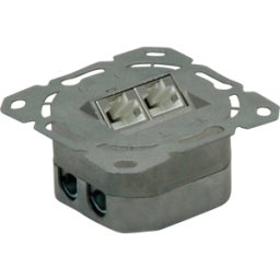 VALUE 25998490 - Caja de conexiones RJ45, Cat.6a, doble, UP, blanca
