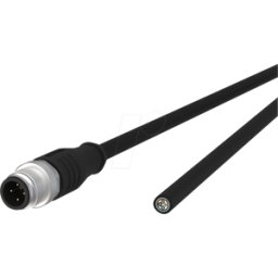 METZ CONNECT MC 142MFA10100 - Cable de sensor, M12, 4 polos, ac > extremo abierto, 10 m