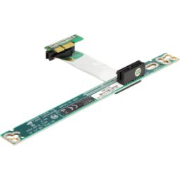 DELOCK 41752 - Tarjeta de elevación, PCIe x1 > x1, cable de 7 cm