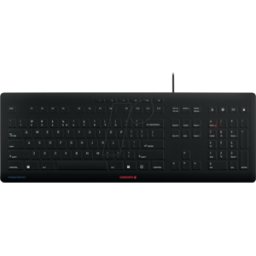 CHERRY JK-8502EU-2 - Teclado, USB, negro, con membrana protectora, US, QWERTY