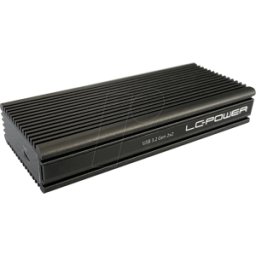 LC POWER LC-M2-C-NVME-2X2 - Carcasa externa de SSD NVMe M.2 con USB 3.2