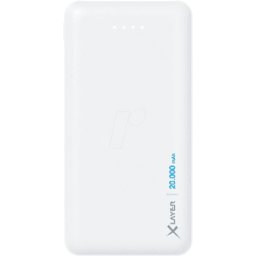 XLAYER 217286 - Powerbank, Micro, Li-Po, 20000 mAh, USB-C, blanco