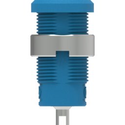 ELECTRO PJP PJP 3275-C-BL - Conector hembra tipo banana de seguridad, 4 mm, conector plano,