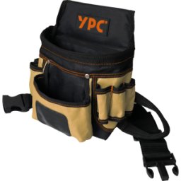 YOUR PERFECT CASE YPC BG00007BKSD - Bolsa de cinturón "Presto" XL, negro-arena, 27x21x13cm, c