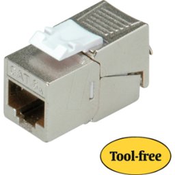 ROLINE 26110378 - Toma KEYSTONE RJ45 > LSA Cat.6a, blindada, plata